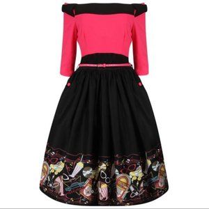 Lindy Bop Diner Swing Dress US 16